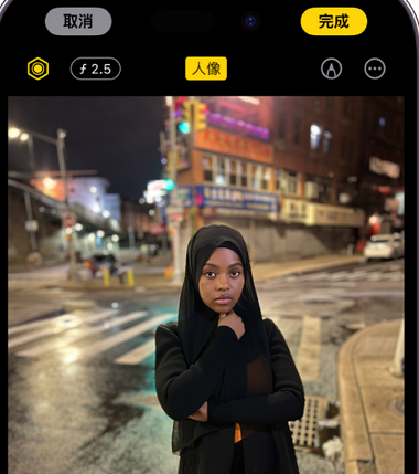 眉县苹果15服务店分享如何在iPhone15系列机型拍摄照片中添加人像效果 